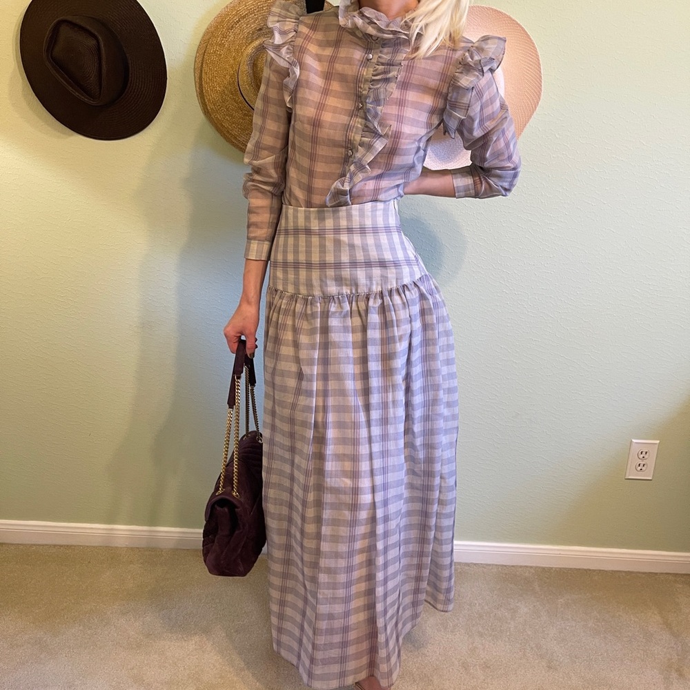 Christy Lynn Plaid Skirt & Blouse *BUNDLE SET* (NWT)